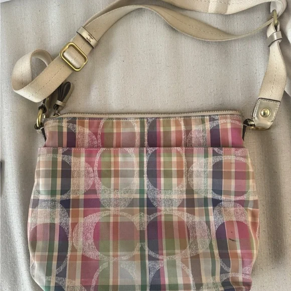 Poppy coach y2k stripped crossbody - Picture 4 of 7